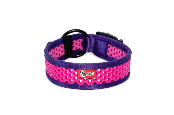 SOFTY Halsband | Länge: 40-46cm | Breite: 4,3cm | Farbe: lila/pink